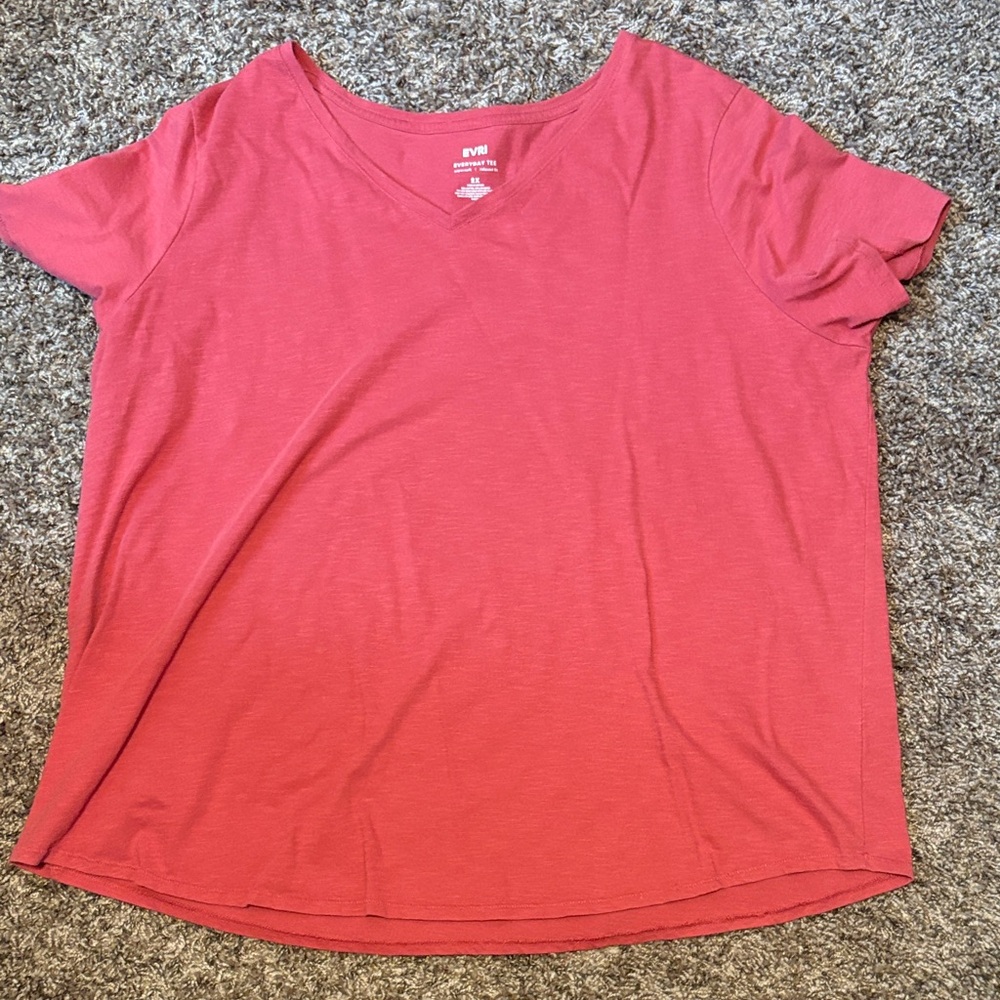 EVRI Women's Short Sleeve Pink Tee
